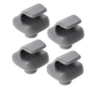SOIMISS Clips para Parasoles de Coches 4 Piezas, Soporte para Visera de Coche Gris Y28, Accesorio Compatible para Parasol Delantero, Gancho de Plástico Resistente y Fácil Instalación