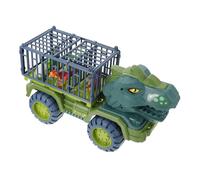 SOIMISS Coche De Juguete De Dinosaurios Grande para Niños Modelo De Dinosaurios Tirado hacia Atrás Juguete Educativo para Niños De 3 Años Adelante Adecuado para Juego Interior Huevo y Árbol