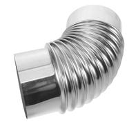 SOIMISS Codo de Tubo de Chimenea de Acero Inoxidable 45° para Estufas de Leña Tubo para Calefacción Exterior y Camping Accesorio Resistente para Chimeneas Campesinas y Tiendas de