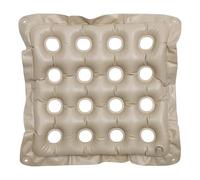 SOIMISS Cojín de Asiento Inflable Cuadrado Beige Almohadilla Descompresora Antiescaras para Silla de Oficina Camping y Hogar Resistente la Humedad y Portátil