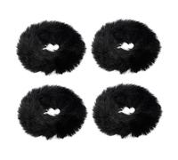 SOIMISS Coleteros Peludos Pelo 4 Unidades Talla Única Elásticos Para Cabello Rizado y Liso Mujeres y Niñas Uso Diario y Fiestas