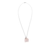 SOIMISS Colgante y Collar Piedra Natural Rosa Irregular de de Cristal para Liberar Impurezas Apoyar Sistema Circulatorio en Relaciones Familiares