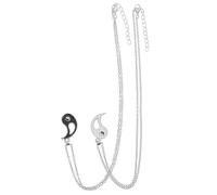 SOIMISS Collar Yin Yang para Parejas Dije de Rompecabezas Juego de 1 Par de Collares a Juego para Amigos y Enamorados Acero Inoxidable Diseño Tai Chi Obsequio Adecuado San Valentín