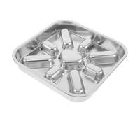 SOIMISS Comedero Lento para Perros Pequeños y Gatos 23x23 Cm de Acero Inoxidable Diseño Laberinto para Alimentación Lenta, Cuenco Antideslizante Adecuado para Controlar Peso y Hábitos