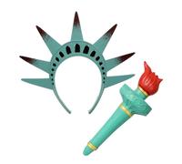 SOIMISS Conjunto De La Libertad Diadema y Antorcha Disfraz De La Dama De La Libertad Accesorio Para Fiesta Para Halloween
