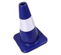 SOIMISS Cono de Seguridad Vial de PVC Naranja 30 CM Banda Reflectante Cono de Plástico Ligero para Señalización de Tráfico y Barrera de Estacionamiento Calles y Garajes