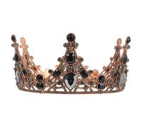 SOIMISS Corona Vintage de Rhinestones para Mujer Tocado de Cabello Retro con Diseño Completo para Bodas Fiestas y Festivales Accesorio Elegante y Brillante