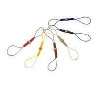 SOIMISS Correa para Tapa de Tetera 6 Piezas Multicolor Cuentas, Cuerda Trenzada Anticaída para Accesorios de Té Kyusu y Tetera de Hierro Fundido, Lazo de Sujeción Seguro para