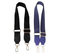 SOIMISS Correas Ajustables para Bolsos de Hombro 2 Piezas Azul y Negro Hebillas Metálicas Doradas Correas de Repuesto Desmontables para Bolsos de Mujer y Hombre Accesorio para Bandolera