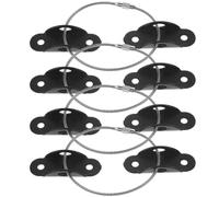 SOIMISS Correas de Seguridad Prevención de Caídas Anclajes Antivuelco 4 Juegos para Muebles de Acero Inoxidable y Aleación para Estanterías y Armarios para Protección Infantil