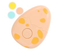 SOIMISS Cortauñas Eléctrico para Bebés y Niños 3 Cabezales de Lima, Diseño Huevo de Dinosaurio Amarillo, Portátil para Cuidado Seguro y Pulido en Viaje