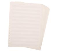 SOIMISS Cuaderno de Partituras de Música Pentagrama de 3 Piezas, Hojas Sueltas de Papel Manuscrito, Formato Ancho para Principiantes, Portátil y Reutilizable para Guitarra y Piano