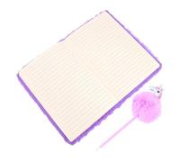 SOIMISS Cuaderno de Peluche Unicornio 2 Piezas Diario y Bolígrafo de Felpa Suave Púrpura Bloc de Notas para Estudiantes y Niñas Papelería Creativa para Casa Escuela y Viajes