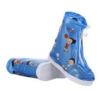 SOIMISS Cubiertas para Zapatos de Lluvia Diseño Deportivo de Dibujos Animados, Impermeables de Pvc, Cremallera y Suela Antideslizante para Días de Lluvia y Hoteles