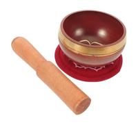 SOIMISS Cuenco Tibetano Nepalí Hand-hammered con Cojín y Maza para y Yoga Instrumento de Percusión para Relajación y Prácticas Mindfulness Sonido Armónico y Diseño Cultural