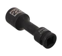 SOIMISS Dado Hexagonal de Acero de 22 Mm Ultradelgado Accionamiento Cuadrado de 1/2 para Tuercas de Rueda, Casquillo Resistente para Llave de Impacto, Herramienta Profesional