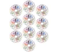 SOIMISS de Círculos de Fracciones y Cálculo de Plástico 10 Conjuntos de 8 Cm Visualización de Conceptos para Matemáticas Manipulativas en Estudio en Casa