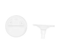 SOIMISS de Cristal con Grabado Interior y Soporte para Fuente de Decoración Feng Shui para Accesorio Transparente para Acuarios Paisajes Miniatura y Hogar