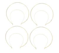 SOIMISS Diadema Accesorio Cabello De Hierro Aro Elegante, Doble Capa Diy Para Banquetes y Cosplay, Color Dorado, Ajustable Para Mujeres