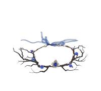 SOIMISS Diadema de Cosplay de Alce Astas de Flores de Otoño Tocado Renacentista en Forma de V para Mujer y Niña Diadema de Disfraz de Hada Ramas y Frutas Decorativas para Fiesta y