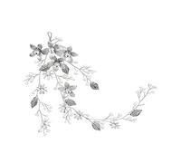 SOIMISS Diadema de Flores Delicada Perlas Artificiales Tocado Floral para Novias y Mujeres Accesorios Cabello de Novia Tocado de Bodas para Ceremonias de Boda y Eventos Especiales