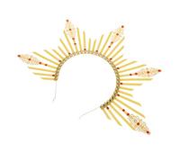 SOIMISS Diadema de Halo Rayos de Sol Única para Mujer, Tocado Amarillo Vintage Retro, Accesorio para Sesiones de Fotos y Fiestas, Tamaño Único Ajustable, Adecuado para Cosplay