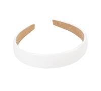 SOIMISS Diadema de Mujer de Ala Ancha Antideslizante de Cuero Sintético Sólido en Color Claro, Banda Cabello Liviana Cómoda para Fiesta y Uso Diario