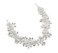 SOIMISS Diadema de Perlas Artificiales de Color Claro para Boda, Tocado Elegante para Mujer, Accesorio de Fiesta y Dama de Honor, Decoración Brillante y Cómoda para Cabello, Diadema Novia