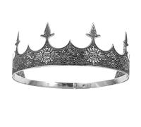 SOIMISS Diadema de Rey para Hombres Vintage Barroca Dorada, Accesorio para Cosplay y Fiesta, Tocado Imperial Ligero para Disfraz Medieval de Príncipe y Eventos Obsequios