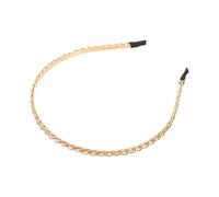 SOIMISS Diadema Dorada de Metal Fina Cadena para Mujer Accesorio Antideslizante para Bodas Fiestas y Uso Diario Tocado Vintage Elegante y Versátil para Cabello