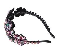 SOIMISS Diadema Grande y Gemas de Imitación Multicolor, Accesorio Cabello de Mujer, Tocado Elegante para Fiesta y Uso Diario, Diadema Ancha Decorativa para Todo Tipo de Cabello