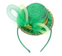 SOIMISS Diadema para Mujer con Sombrero Verde de Trébol Accesorio de Cabello para Cosplay y Fiesta de San Patricio Diadema para Festivales y Celebraciones