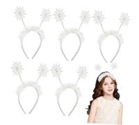 SOIMISS Diadema Pelo Copos De Nieve Navideños 6 Piezas Para Niñas Accesorio Festivo De Invierno Para Fiestas y Celebraciones