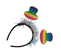 SOIMISS Diadema Sombrero Colorido para Niña 1 Unidad Tamaño Pequeño Diseño Cosplay Fiesta Tocado Accesorio Práctico para Cuidado del Cabello