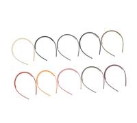 SOIMISS Diademas de Plástico Dientes Decorativas 10 Piezas Tamaño Único Multicolor para Niñas y Mujeres Accesorio de Moda para Peinados y Fiestas Color Aleatorio