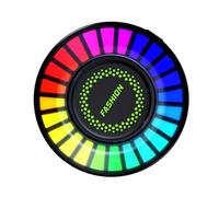 SOIMISS Difusor Ambientador Coche Clip Ventilación con Luces LED Rgb Control por Voz y Ritmo Musical Aromaterapia Colorido para Vehículo