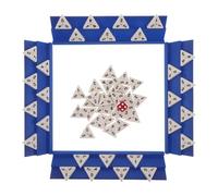 SOIMISS Dominó Triangular Portátil con Fichas Numéricas para Entrenamiento Lógico y Viajes Familiares Set de Azulejos de Melamina para Estrategia y Desarrollo Matemático