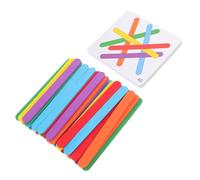 SOIMISS Educativo de Lógica para Años con Palos de Tarjetas de Formas para Desarrollar Habilidades Motoras y Creatividad Matemáticas