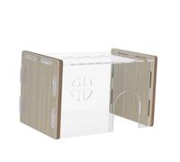 SOIMISS Escondite Acrílico para Hámster Pequeño Transparente y Resistente Adecuado para Interiores y Decoración De Hábitat Proporciona Un Refugio Estimulante para Mascotas Pequeñas