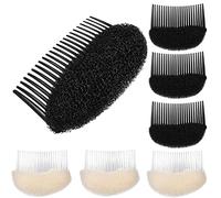 SOIMISS Esponjas Para Peinar El Cabello 6 Piezas Tamaño Mediano Función Aumento De Volumen Mujeres Uso Diario Fiestas Accesorio De Esponja Negro y Blanco