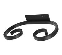 SOIMISS Estante para Copas de Vino de Pared sin Perforar, Aluminio Negro, 2 Copas, Diseño Invertido para Drenaje, Organizador Colgante Adecuado para Hogar, Bares y Restaurantes