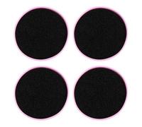 SOIMISS Estuche Limpiador de Brochas de Maquillaje 4 Piezas Esponjas Descolorantes Reutilizables para Eliminar Polvo y Maquillaje Compacto y Portátil Color Púrpura
