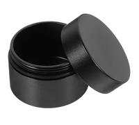 SOIMISS Estuche para Medicamentos Mini Caja de Aluminio Negra Organizador Diario Viaje Hermético Compacto y Resistente Humedad Contenedor Portátil para Dosis y Vitaminas