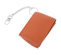 SOIMISS Estuche Portátil para Lápiz Labial con Espejo, Organizador de Almacenamiento de Cosméticos de PU Resistente, Pequeño Estuche para Pintalabios de Mujer en Color Marrón Oscuro,