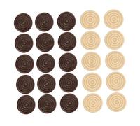 SOIMISS Fichas de Damas de Madera para Juegos 48 Piezas Prácticas de y Damas Accesorios Duraderos y Portátiles para Diversión