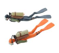 SOIMISS Figuras de Buzo Simuladas de PVC 2 Piezas Decoración de Escritorio Pequeña y Vívida para Obsequio Adornos de Paisaje y Juguetes Educativos