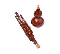 SOIMISS Flauta Hulusi Tradicional de Calabaza para Principiantes Instrumento Musical Chino con Diseño Elegante y Color Brillante Portátil para Práctica Diaria y Presentaciones