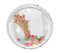 SOIMISS Florero De Pared Jarrón Hidropónico Tanque Montar Montado Pecera Planta Maceteros Colgante Agua Muro Acuario Decoración Jardinera De Pared Hidropónica Acrílico