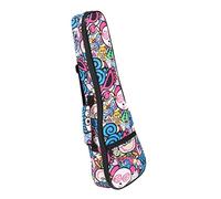 SOIMISS Funda Para Ukelele De 21 Pulgadas, Bolsa Acolchada y Ligera Doble Correa De Mochila, Material Plástico Resistente Para Transporte Portátil y Uso Exteriores