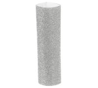 SOIMISS Funda Protectora de Micrófono Inalámbrico Brillo Diamante | Cubierta de Plástico Patrón de Rhinestone, Color Plata, para Anfitriones y Cantantes en Varios Entornos